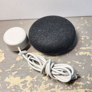 Google Home Mini Smart Speaker Charcoal 1st Gen Model H0A FCC ID A4RH0A w/ Power